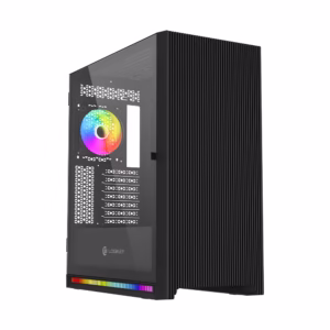 کیس کامپیوتر لاجی کی مدل LK-C644B با طراحی Mid-Tower، پنل شیشه‌ای، نورپردازی ARGB، پشتیبانی از کارت گرافیک 410 میلی‌متری و خنک‌کننده مایع 360mm؛ انتخابی ایده‌آل برای سیستم‌های گیمینگ و حرفه‌ای.