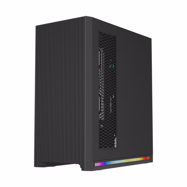 کیس کامپیوتر لاجی کی مدل LK-C644B با طراحی Mid-Tower، پنل شیشه‌ای، نورپردازی ARGB، پشتیبانی از کارت گرافیک 410 میلی‌متری و خنک‌کننده مایع 360mm؛ انتخابی ایده‌آل برای سیستم‌های گیمینگ و حرفه‌ای.
