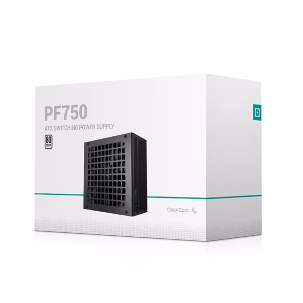 منبع تغذیه دیپ کول PF750 با توان واقعی 750 وات، استاندارد 80 Plus White، فن 120 میلی‌متری کم‌صدا و سیستم‌های حفاظتی کامل، گزینه‌ای مطمئن برای سیستم‌های گیمینگ و حرفه‌ای است.