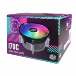خنک‌کننده پردازنده کولر مستر مدل i70C RGB با نورپردازی ARGB، صدای کم و عملکرد قدرتمند، انتخابی عالی برای سیستم‌های مبتنی بر سوکت LGA1700 است.