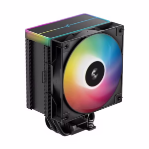 فن خنک‌کننده سیستم دیپ کول AG500 BK ARGB V2 با پنج لوله مسی، فن 120 میلی‌متری PWM و نورپردازی ARGB، عملکرد خنک‌کنندگی قدرتمند و بی‌صدا را برای پردازنده‌های اینتل و AMD ارائه می‌دهد.