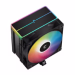 فن خنککننده سیستم دیپ کول AG500 BK ARGB V2 با پنج لوله مسی، فن 120 میلیمتری PWM و نورپردازی ARGB، عملکرد خنککنندگی قدرتمند و بیصدا را برای پردازندههای اینتل و AMD ارائه میدهد.
