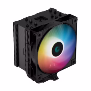 فن خنک‌کننده سیستم دیپ کول AG500 BK ARGB V2 با پنج لوله مسی، فن 120 میلی‌متری PWM و نورپردازی ARGB، عملکرد خنک‌کنندگی قدرتمند و بی‌صدا را برای پردازنده‌های اینتل و AMD ارائه می‌دهد.