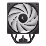 فن خنککننده سیستم دیپ کول AG500 BK ARGB V2 با پنج لوله مسی، فن 120 میلیمتری PWM و نورپردازی ARGB، عملکرد خنککنندگی قدرتمند و بیصدا را برای پردازندههای اینتل و AMD ارائه میدهد.