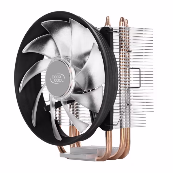 فن Deepcool GAMMAXX 300 با سه هیت‌پایپ تماس مستقیم و فن 120mm PWM، خنک‌کنندگی عالی و نویز پایین برای پردازنده‌های میان‌رده ارائه می‌دهد.