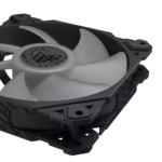 فن کیس ایسوس مدل TUF Gaming TF120 ARGB با ابعاد 120×120×25 میلیمتر، سرعت چرخش تا 1900 دور در دقیقه، جریان هوای 76CFM، فشار استاتیک 2.5mmH₂O.