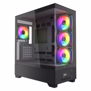 کیس کامپیوتر لاجیکی LK-C674B با پنل شیشه‌ای، نورپردازی ARGB و خنک‌کنندگی عالی؛ انتخابی ایده‌آل برای گیمینگ و سیستم‌های حرفه‌ای.