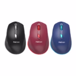 خرید ماوس بیسیم هترون HMW122SL با طراحی ارگونومیک، کلیکهای کمصدا و اتصال USB ۲.۴ گیگاهرتز. مناسب کارهای روزمره، اداری و خانگی با دقت قابل تنظیم DPI