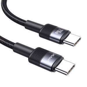 خریدکابل شارژ و انتقال دیتا یوسمزSJ727 با توان 240 وات، پشتیبانی از PD 3.1 و تراشه E-Marker، سرعت انتقال داده 480Mbps و طول 1.2 متر.