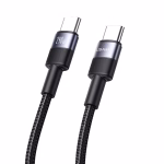خریدکابل شارژ و انتقال دیتا یوسمزSJ727 با توان 240 وات، پشتیبانی از PD 3.1 و تراشه E-Marker، سرعت انتقال داده 480Mbps و طول 1.2 متر.