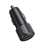 شارژر فندکی یوسمز CC283 با توان ۶۰ وات، دو پورت USB-A و USB-C، پشتیبانی از PD و QC 3.0، شارژ سریع و امکان شارژ همزمان دو دستگاه.