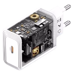خرید شارژر دیواری یوسمز USAMS CC329 T69 با توان 30 وات، خروجی USB-C، پشتیبانی از PD 3.0، طراحی جمع‌وجور و سیستم‌های حفاظتی چندگانه؛ مناسب شارژ سریع گوشی و تبلت.