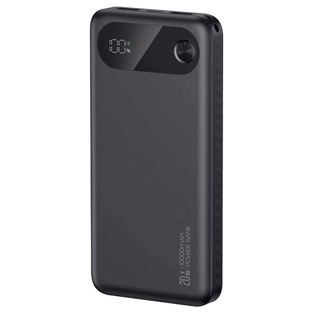 خرید پاوربانک یوسمز CD249 ظرفیت 10000mAh با شارژ سریع 20 وات، Power Delivery، Quick Charge، سه خروجی USB و Type-C و نمایشگر دیجیتال LED.