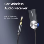 خرید گیرنده بلوتوثی یوسمز USAMS SJ464 با Bluetooth 5.0، خروجی AUX، میکروفون داخلی، کابل فنری و قابلیت مکالمه هندزفری؛ مناسب خودرو و سیستم صوتی.
