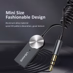 خرید گیرنده بلوتوثی یوسمز USAMS SJ464 با Bluetooth 5.0، خروجی AUX، میکروفون داخلی، کابل فنری و قابلیت مکالمه هندزفری؛ مناسب خودرو و سیستم صوتی.