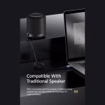 خرید گیرنده بلوتوثی یوسمز USAMS SJ464 با Bluetooth 5.0، خروجی AUX، میکروفون داخلی، کابل فنری و قابلیت مکالمه هندزفری؛ مناسب خودرو و سیستم صوتی.