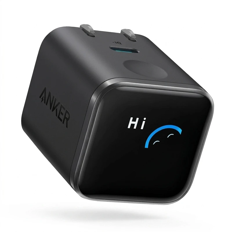 خرید شارژر دیواری انکر Nano A121D 45W با توان 45 وات، پورت USB-C، فناوری PD و PPS، نمایشگر هوشمند، طراحی کوچک و دوشاخه تاشو؛ مناسب شارژ سریع گوشی و تبلت.