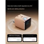 خرید شارژر دیواری انکر Nano A121D 45W با توان 45 وات، پورت USB-C، فناوری PD و PPS، نمایشگر هوشمند، طراحی کوچک و دوشاخه تاشو؛ مناسب شارژ سریع گوشی و تبلت.