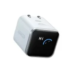 خرید شارژر دیواری انکر Nano A121D 45W با توان 45 وات، پورت USB-C، فناوری PD و PPS، نمایشگر هوشمند، طراحی کوچک و دوشاخه تاشو؛ مناسب شارژ سریع گوشی و تبلت.